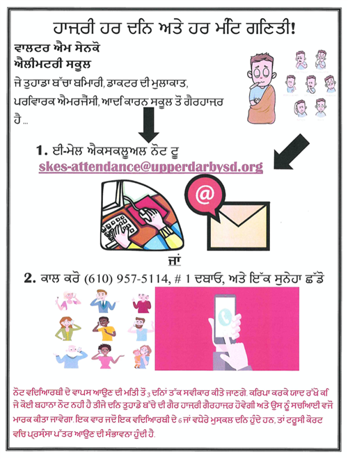  Attendance flier in Punjabi